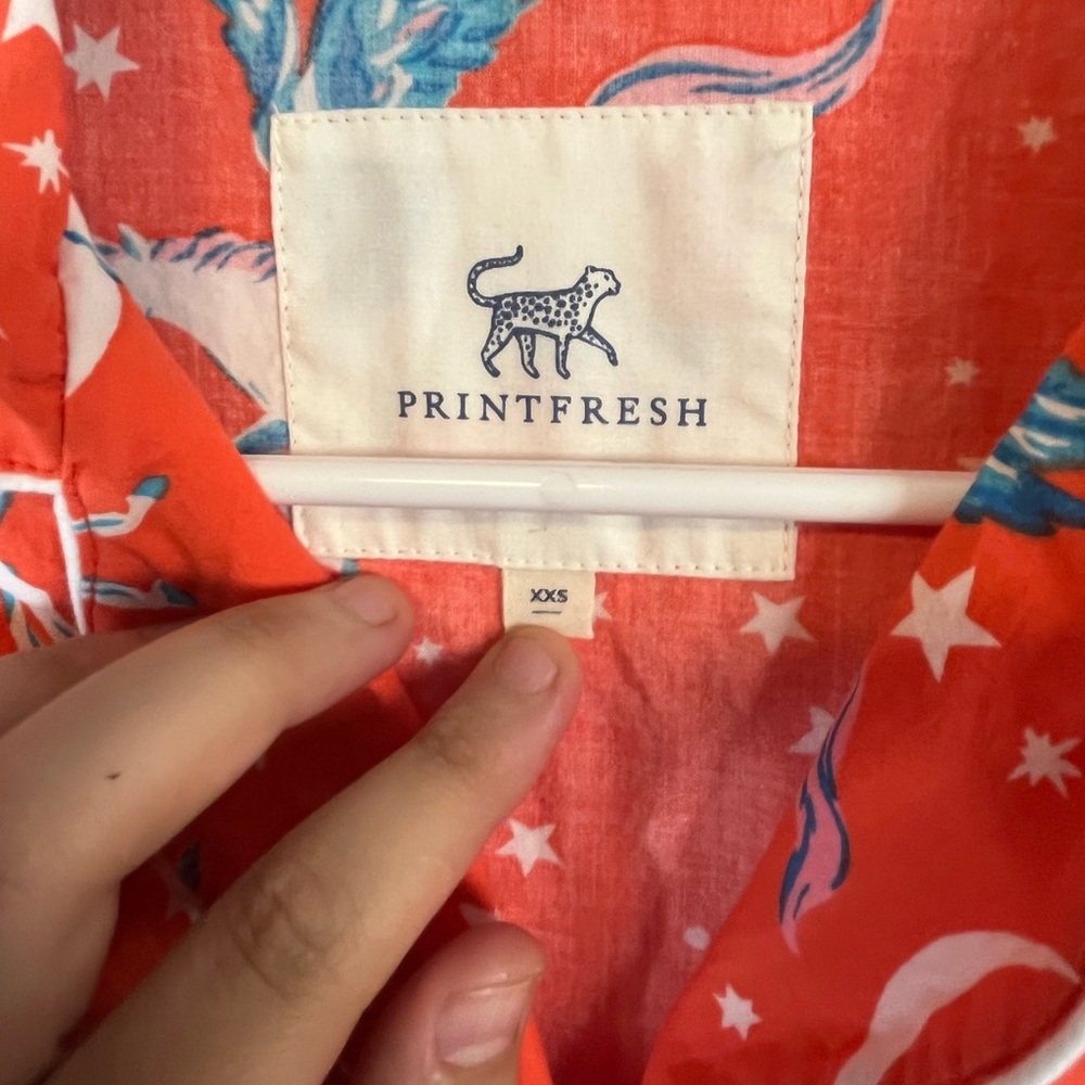 Printfresh Moon Flight Pegasus Unicorn Organic
Cotton Long Pajama Set Size XXS - Picture 7 of 7